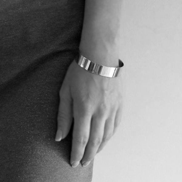 Silver engraved bracelet