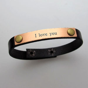 Custom Bracelet for Men - Groomsmen Gift