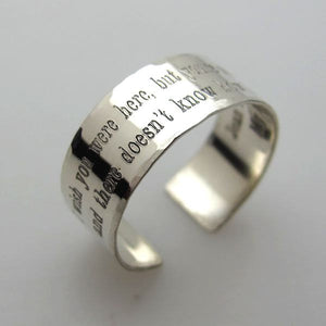 Gifts for Husband - Custom Sterling Silver Ring