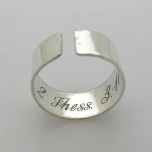 Couple Personalized Rings for Her and for Him