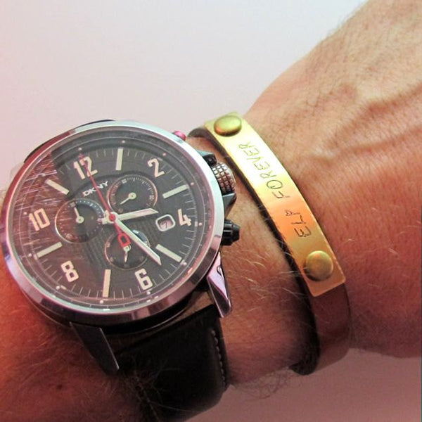 Gift for him - Leather Men's Bracelet