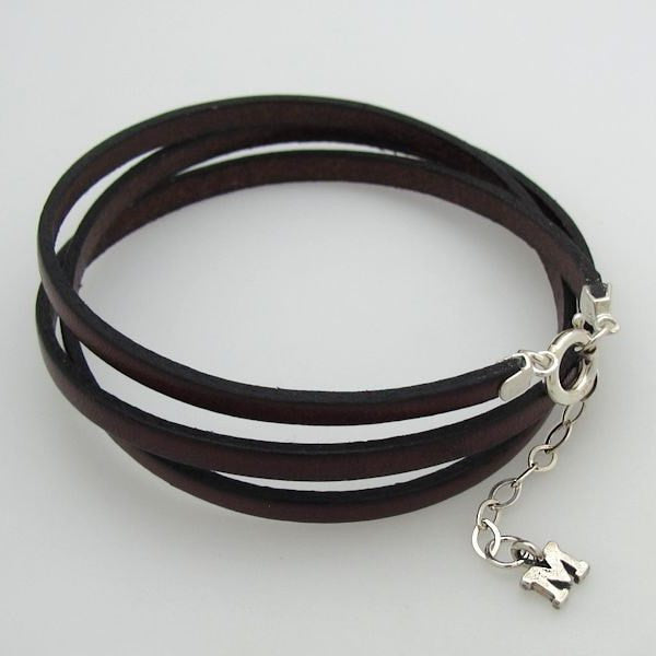 Boho Wrap Bracelet with Custom Initial