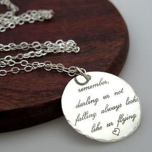 Inspirational Quote Pendant Necklace