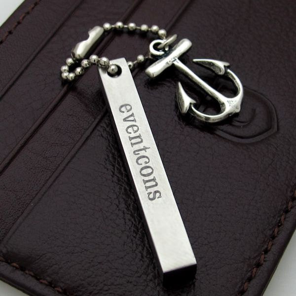 Personalized tag and anchor keychain