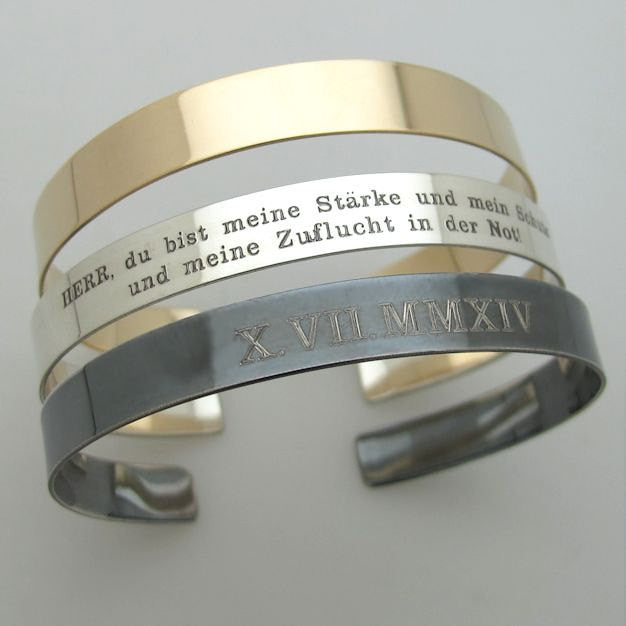 Black Custom bracelet for men - Handwringer cuff bracelet for men - Oxidized Sterling Silver cuff for men