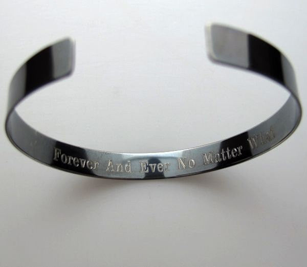 Men's Black Memorial Bracelet