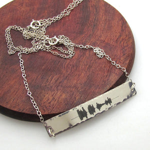 New mom Gift - Personalized Sound Wave Necklace