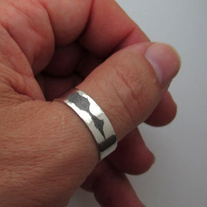 SoundWave Custom Engraved Black Ring