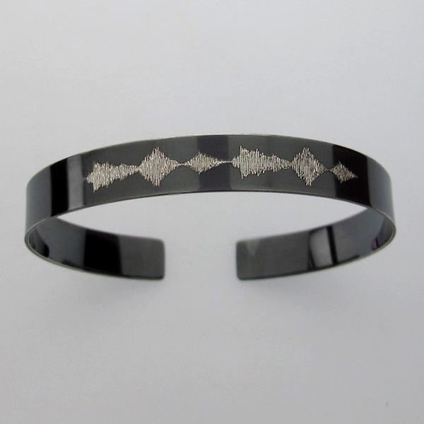 sound wave cuff bracelet for mne