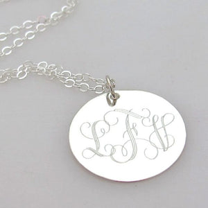 Monogram Pendant - Personalized Necklace