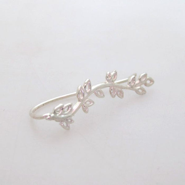 Leaf Ear Cuff - Sterling Silver Earring