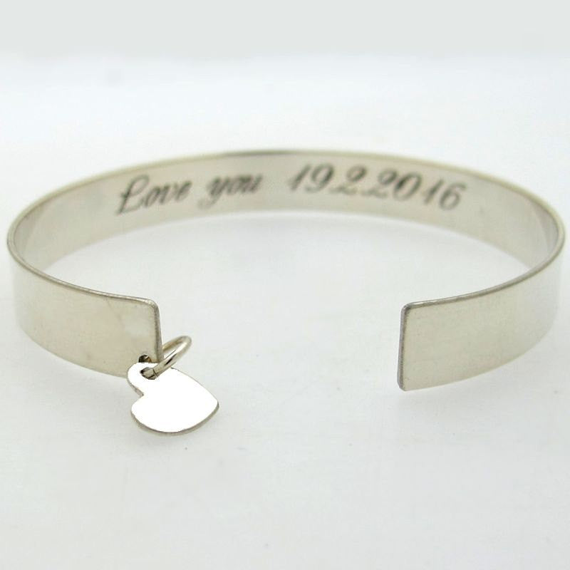 Buy Knighthood Bracelets for Women Inspirational Gifts for Girls Men  Motivational Birthday Love Expressing Valentines Day Cuff Bangle Friendship  Personalized Mantra (Silver) KH-CF-26 at Amazon.in