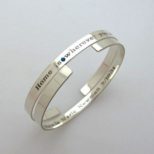 Skinny Bracelet - Inspirational Quote Cuff