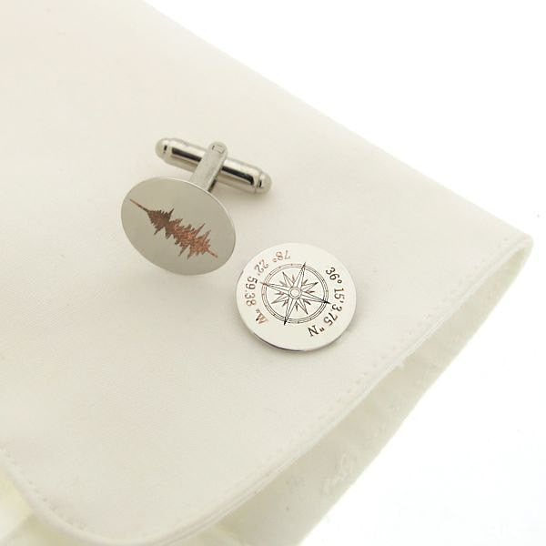 Soundwave Cufflinks - Groomsmen Gift