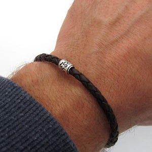 Genuine Leather Mens Bracelet