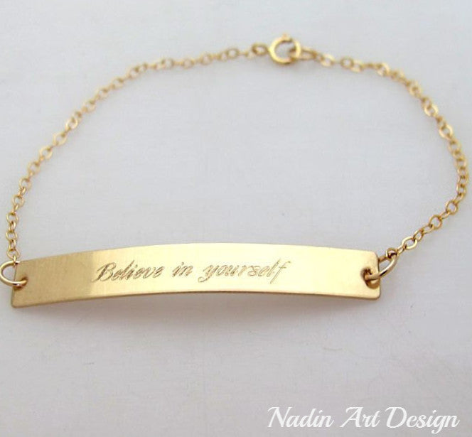 Roman Numeral Bracelet Gold Bar Bracelet Personalized Nameplate Bracelet  Date Bracelet Custom Engraved Bracelet - Etsy | Gold bar bracelet, Nameplate  bracelet, Custom engraved bracelet