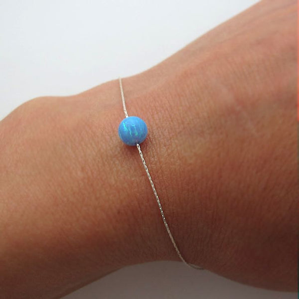 Opal Ball Bead Necklace