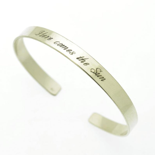 sterling silver cuff bracelet with words