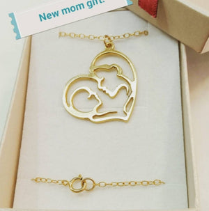 unique Mom Child Necklace - Mothers day gift