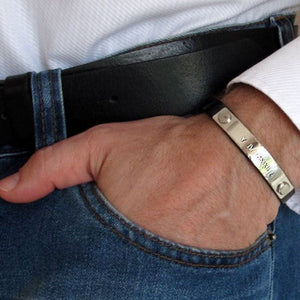 anniversary date bracelet for men