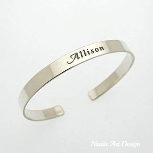 Secret Message Custom Inscribed Bracelet