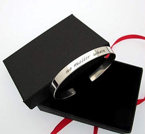 Secret Message Custom Inscribed Bracelet