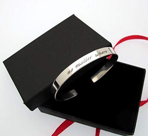 Secret Message Custom Inscribed Bracelet
