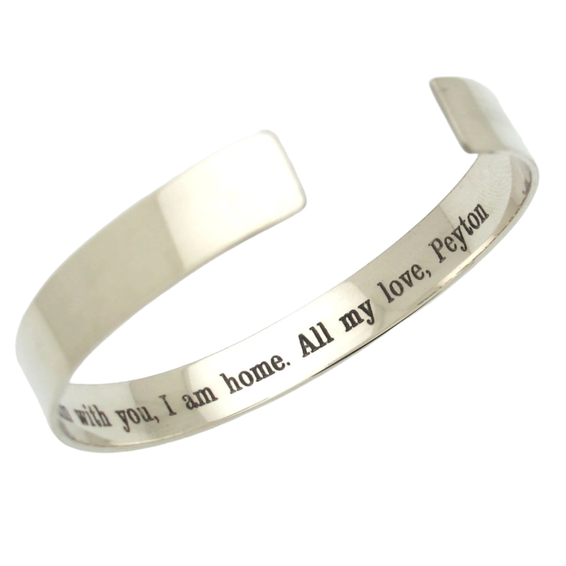 Silver engraved bracelet