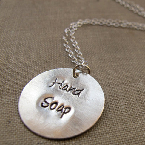 engraved pendant necklace