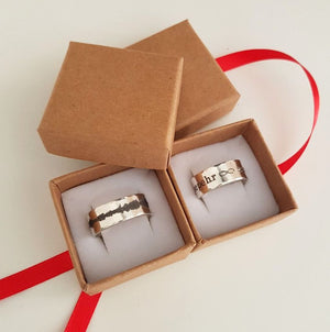Sterling Silver rings in gift box