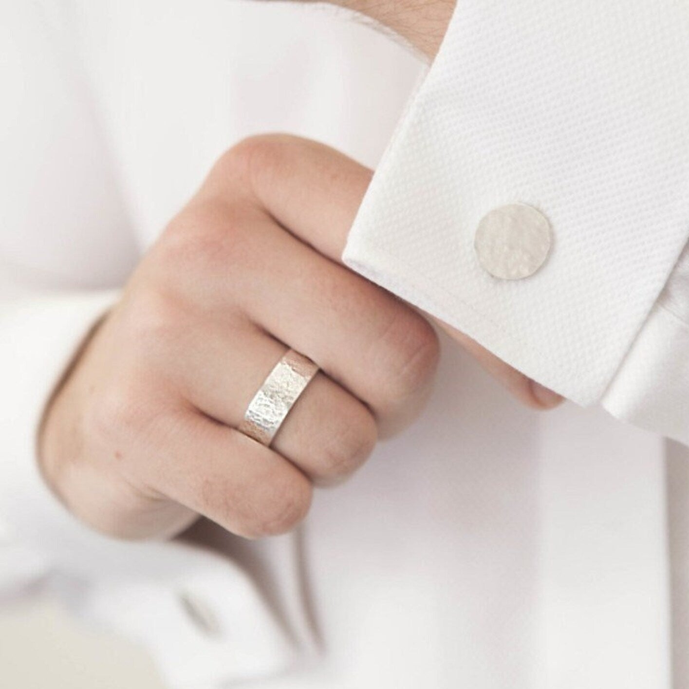 Hammered Ring - Mother's Day Gift - Sterling silver ring for mom