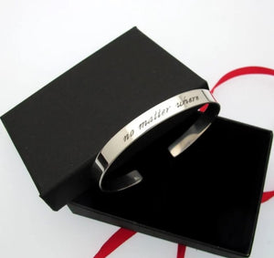 engraved sterling silver cuff bracelet